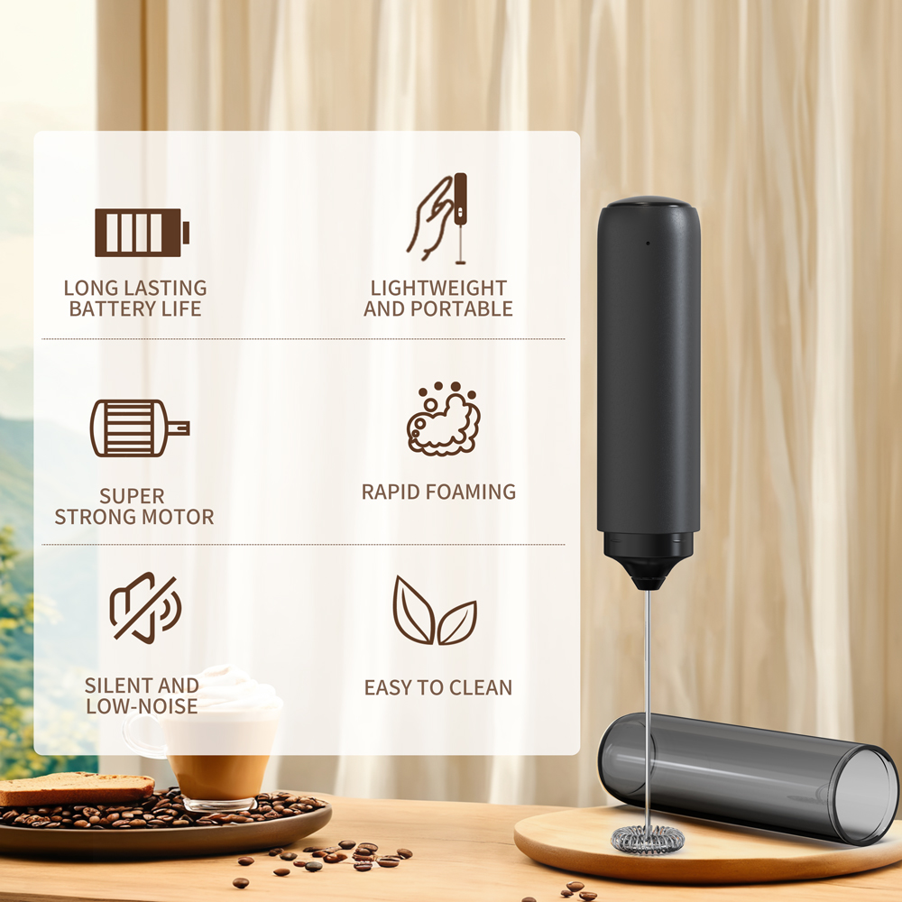 Kitchen Powerful Stirrer Milk  - đánh giá và giá Electric Milk Frother Handheld