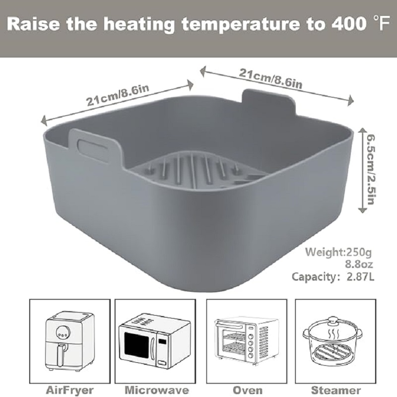 Non-stick 8.2inch Air Fryer Si - đánh giá và giá Air Fryer Silicone Pot Liner