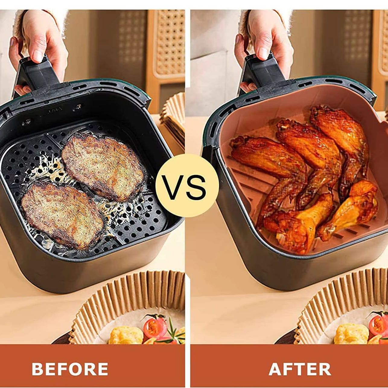 Non-stick 8.2inch Air Fryer Si - đánh giá và giá Air Fryer Silicone Pot Liner