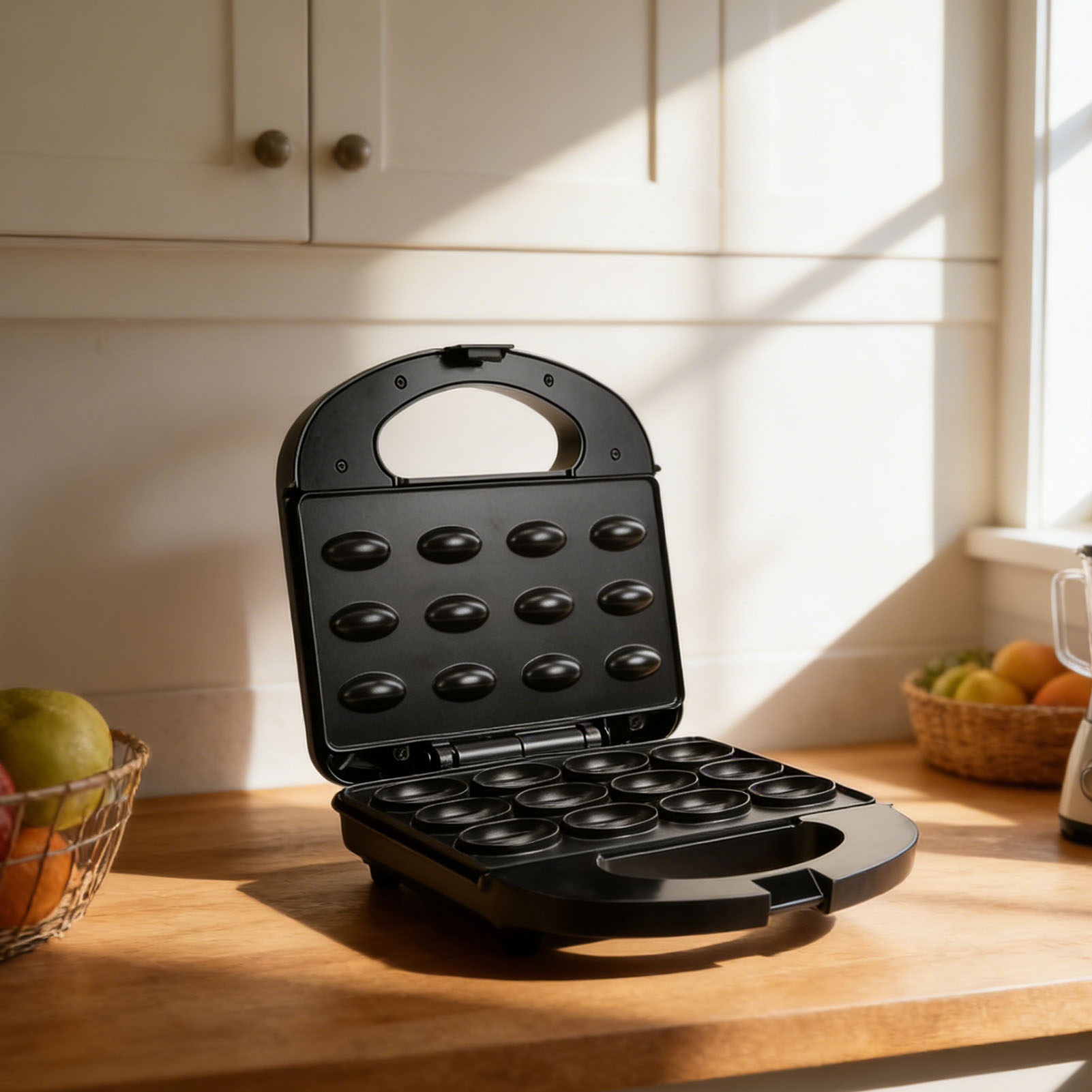 12 Walnut Cookie Maker Non Sti - đánh giá và giá Mini Waffle Maker Machine