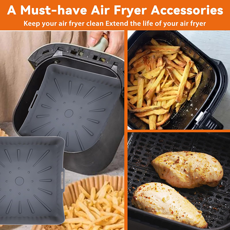 Large 23cm Air Fryer Silicone  - đánh giá và giá Air Fryer Silicone Pot Liner