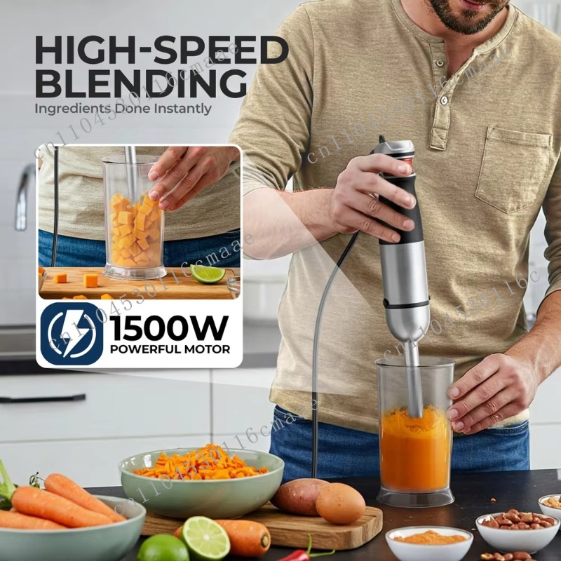 6-in-1  1200W Powerful Hand Bl - đánh giá và giá Immersion Hand Blender Set
