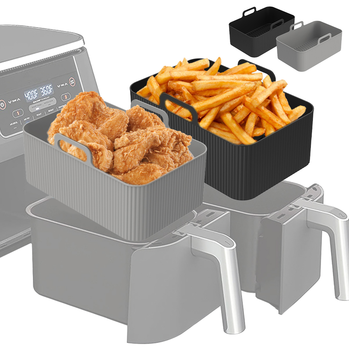 Silicone Air Fryer Liner for N - đánh giá và giá Air Fryer Silicone Pot Liner