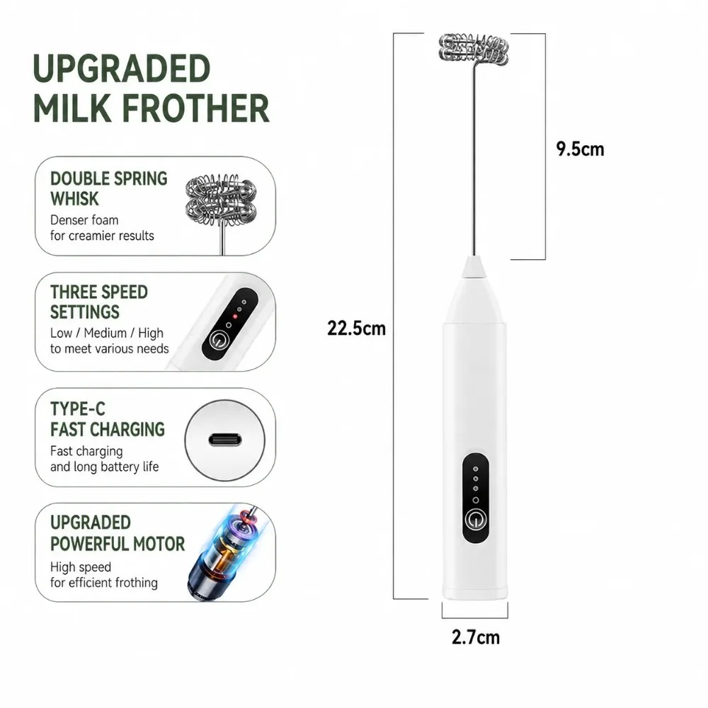Milk Frother and Egg Beater El - đánh giá và giá Electric Milk Frother Handheld