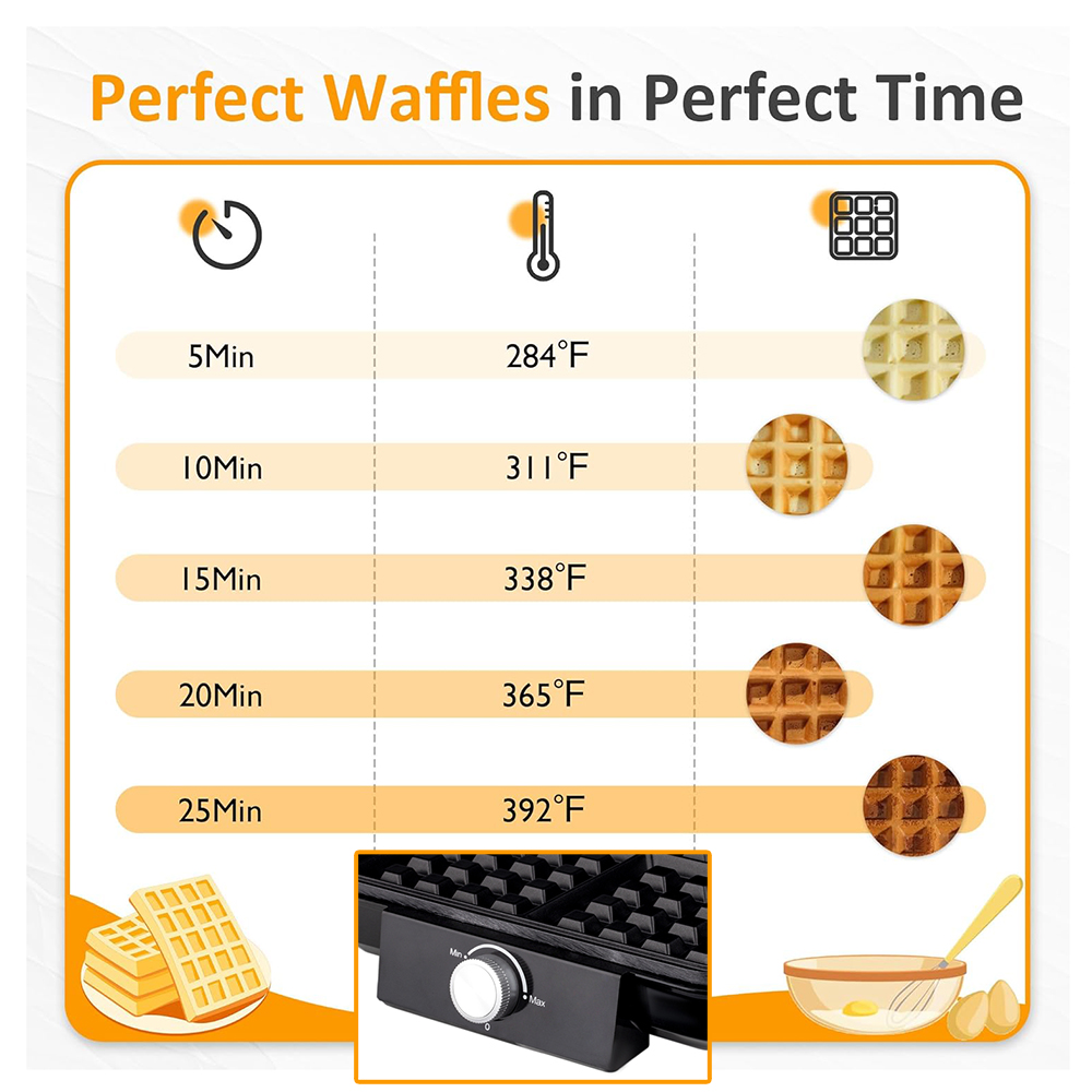4-Slice Belgian Waffle Maker 1 - đánh giá và giá Mini Waffle Maker Machine