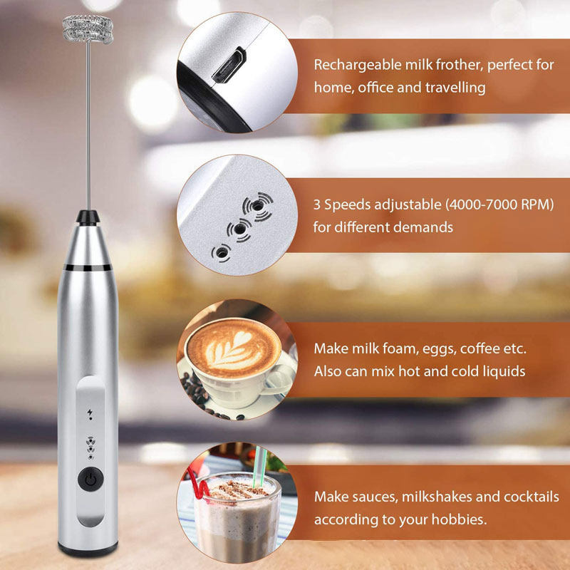 Mini Electric Handheld Milk Fr - đánh giá và giá Portable Blender Usb Rechargeable