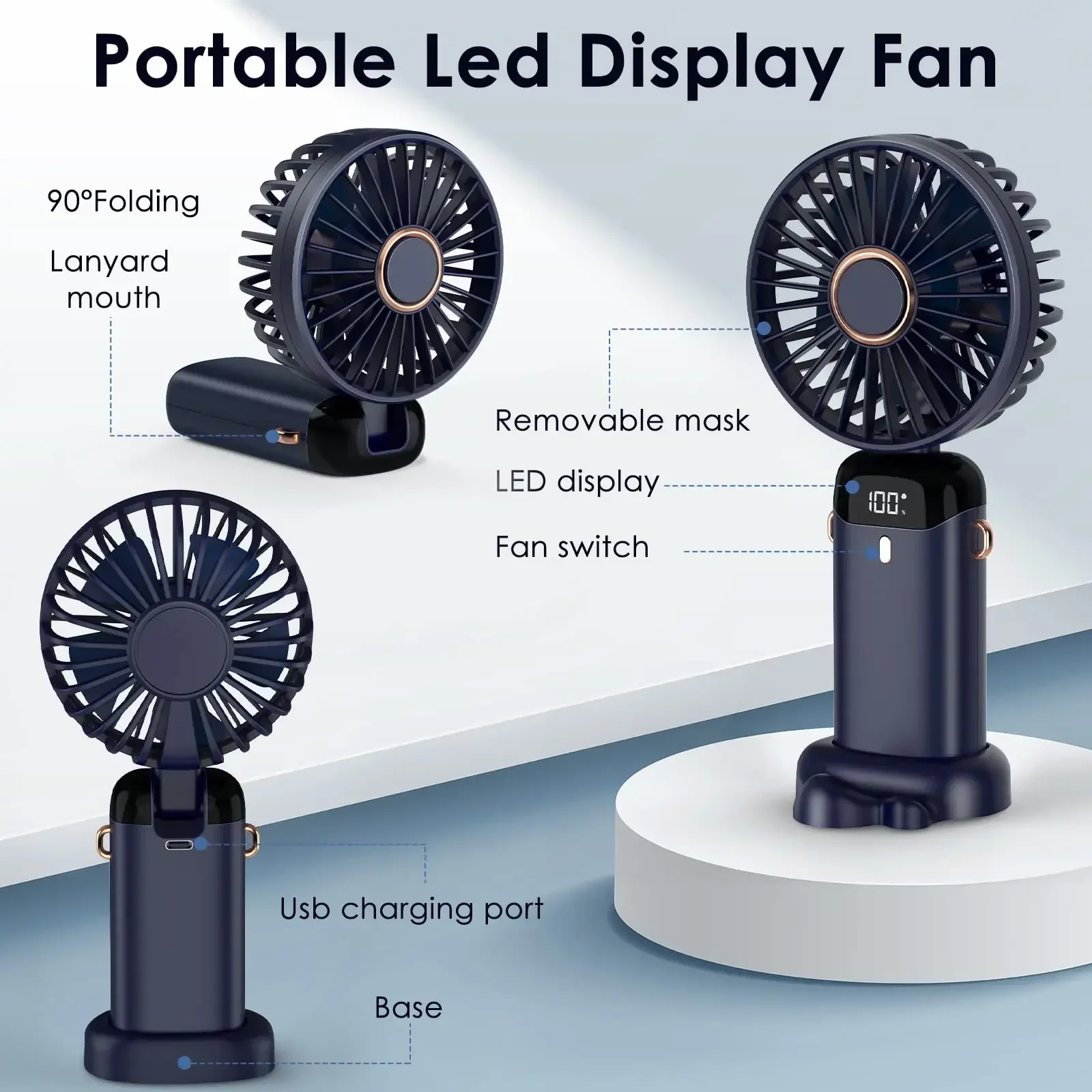 5000mAh Handheld Mini Fan Wire - đánh giá và giá Portable Blender Usb Rechargeable