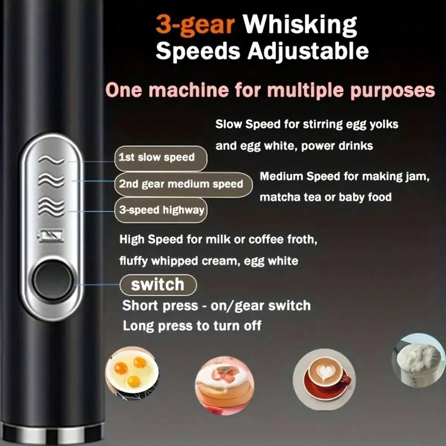 1-Pack Handheld Electric Mixer - đánh giá và giá Electric Milk Frother Handheld