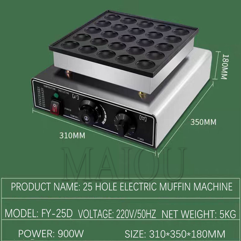 25 Holes Pancake Waffle Makers - đánh giá và giá Mini Waffle Maker Machine