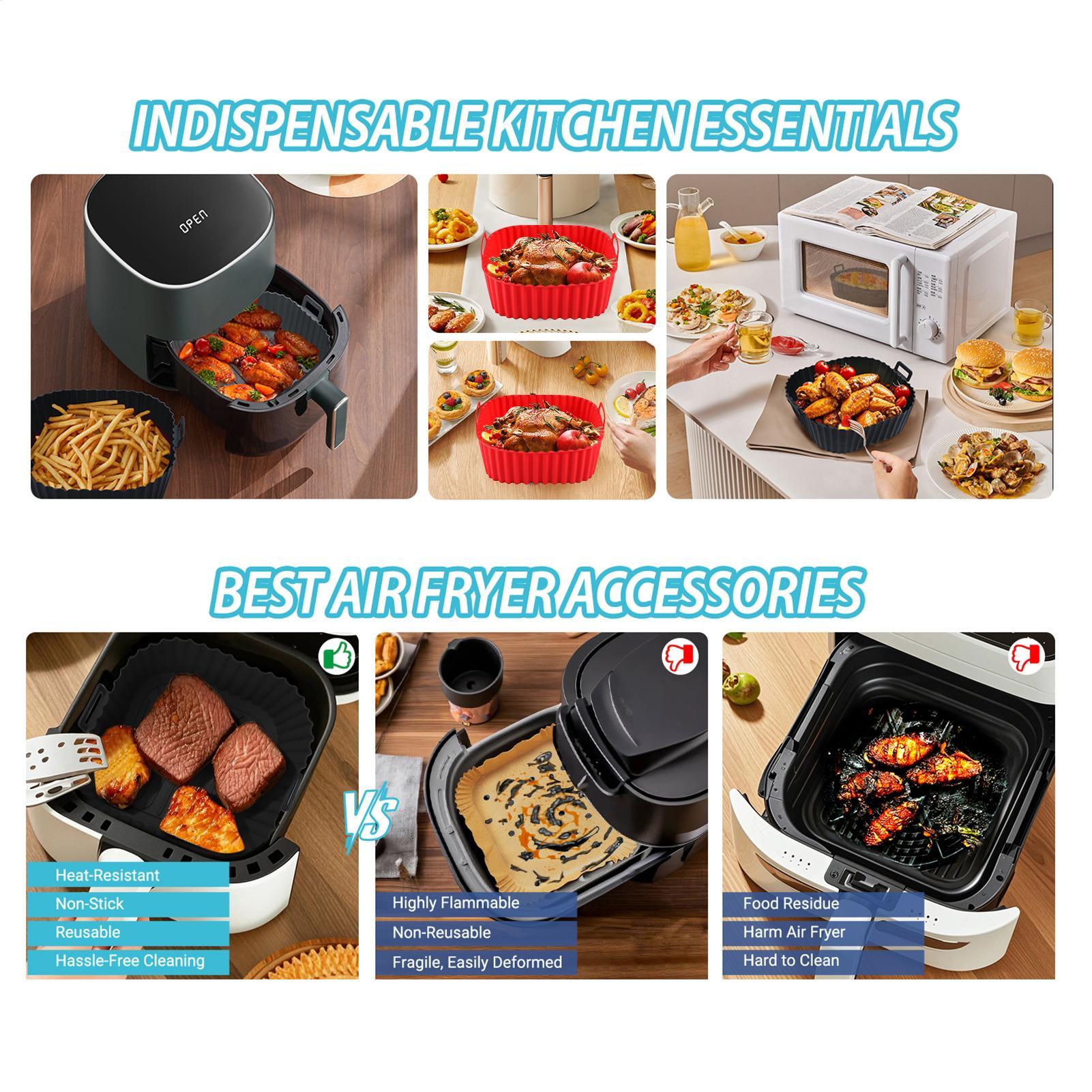 Silicone Air Fryer Liners Pot  - đánh giá và giá Air Fryer Silicone Pot Liner