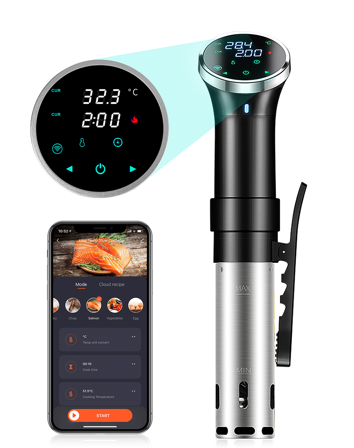 Sous Vide Cooker 1100W Immersi - đánh giá và giá Digital Sous Vide Precision Cooker