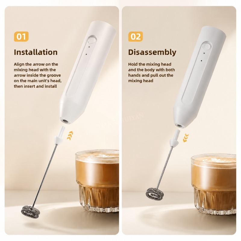 MINI Milk Frother USB Recharge - đánh giá và giá Portable Blender Usb Rechargeable
