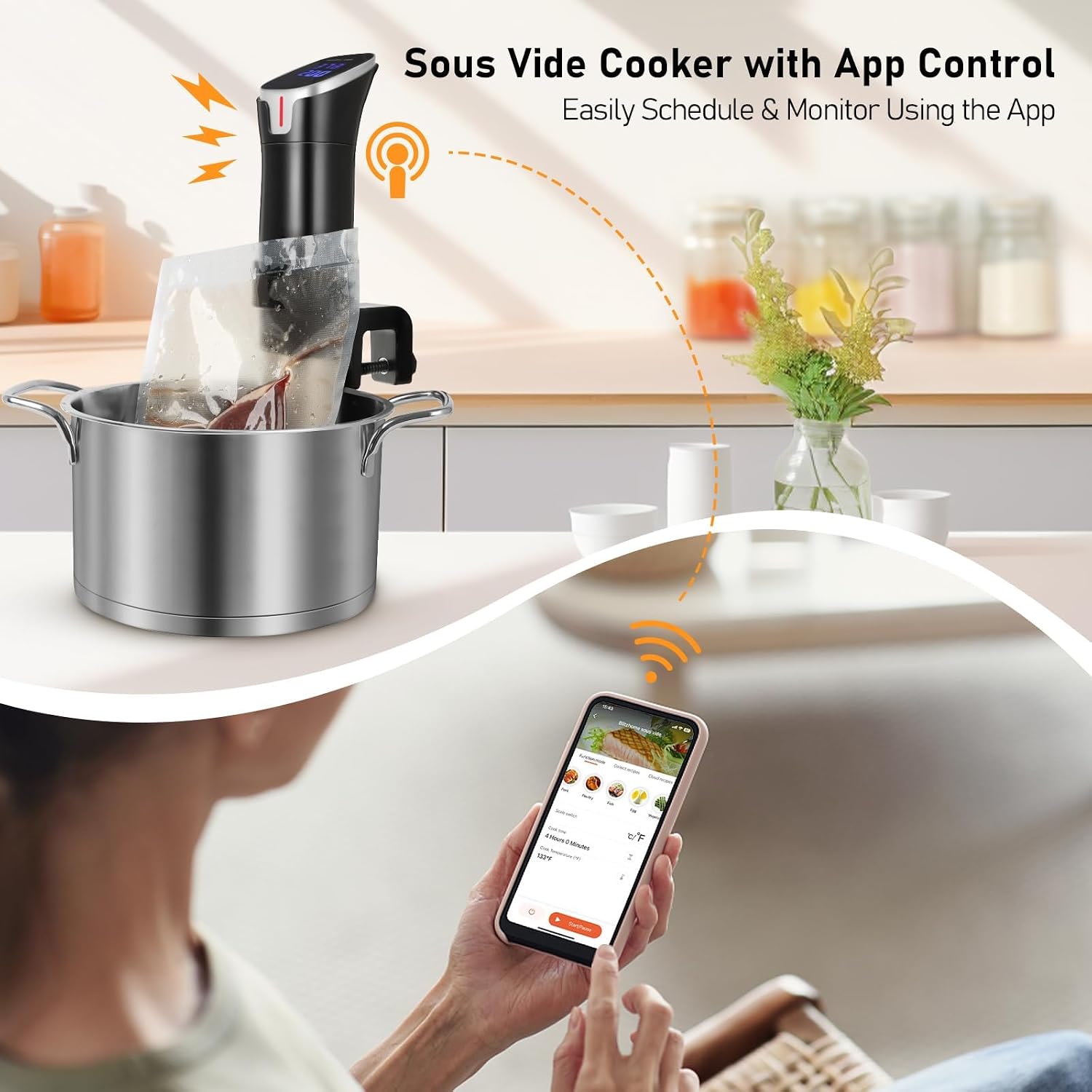 1100W App Controlled Precision - đánh giá và giá Digital Sous Vide Precision Cooker