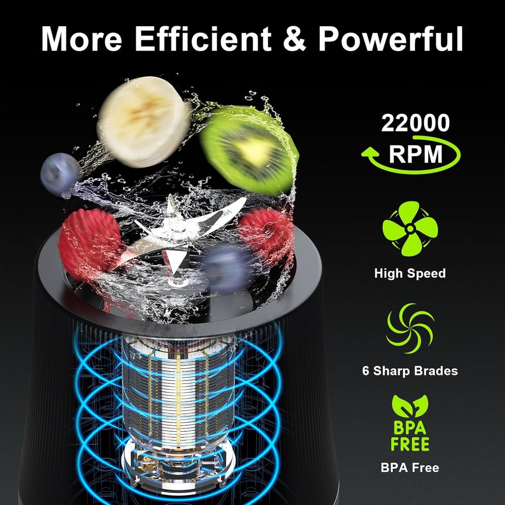 Portable Blender, 17oz Persona - đánh giá và giá Portable Blender Usb Rechargeable